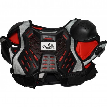 Черепаха MOTAX REMO с плечами и локтями чёрный-красный XS