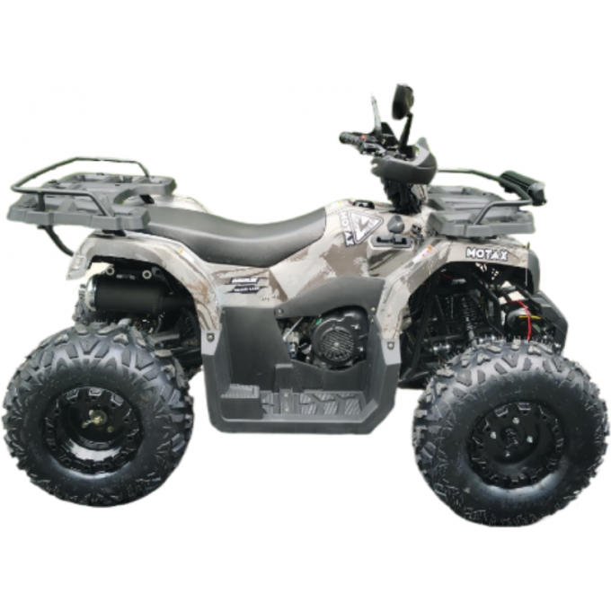 Квадроцикл MOTAX GRIZLIK ATV T200 LUX черный-коричневый камуфляж 00-00010747