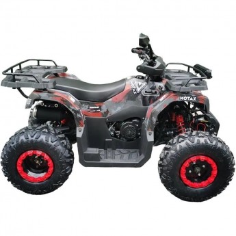 Квадроцикл MOTAX GRIZLIK ATV T200 LUX черный-красный камуфляж