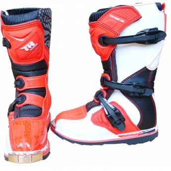 Мотоботы детские MOTAX TIGER RACING красно-белые литая подошва, размер 34 Мотоботы детские MOTAX TIGER RACING красно-белые литая подошва, размер 34