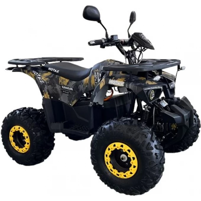 Подростковый квадроцикл MOTAX ATV GRIZLIK E1500 / E1500 R черный-желтый камуфляж 00-00010395