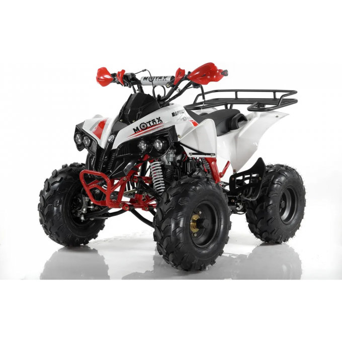 Подростковый квадроцикл MOTAX ATV RAPTOR SUPER LUX 125, бело-желтый 00-00000111